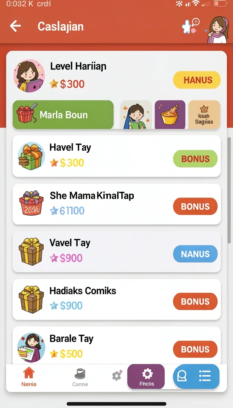 Beragam pilihan permainan menarik dalam aplikasi idcash88 APK Full Version untuk Android.