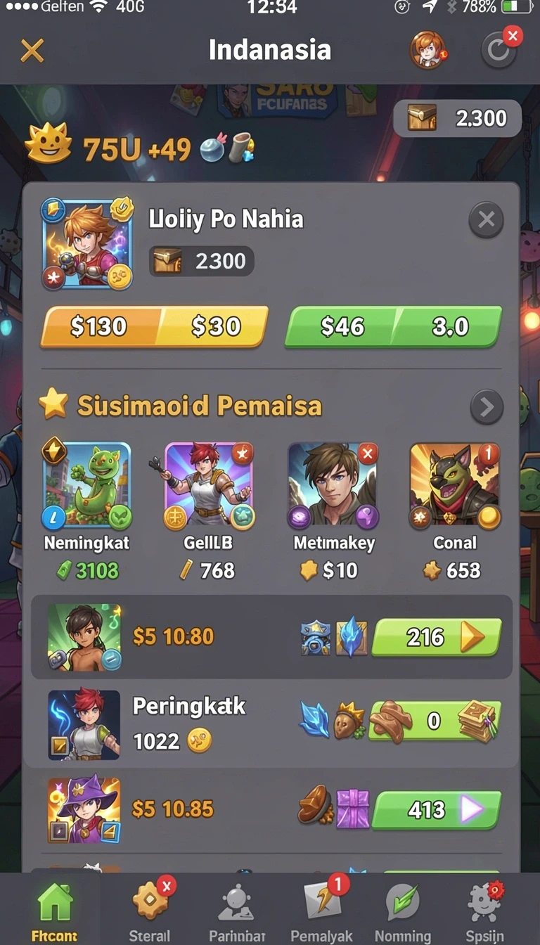 Beragam pilihan permainan menarik dalam aplikasi in22 App: Info, Rating, dan Link Download.