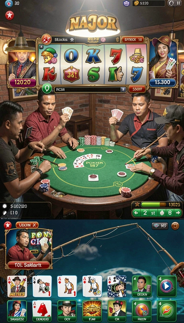Beragam pilihan permainan menarik dalam aplikasi Aplikasi adam77 Ringan untuk Android.