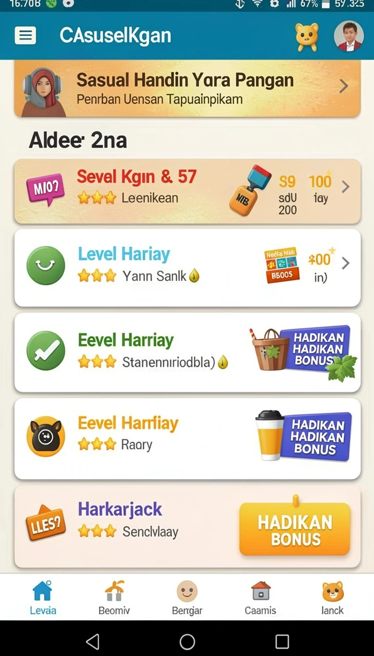 Beragam pilihan permainan menarik dalam aplikasi Update Aplikasi ck789 ke Versi Terbaru.